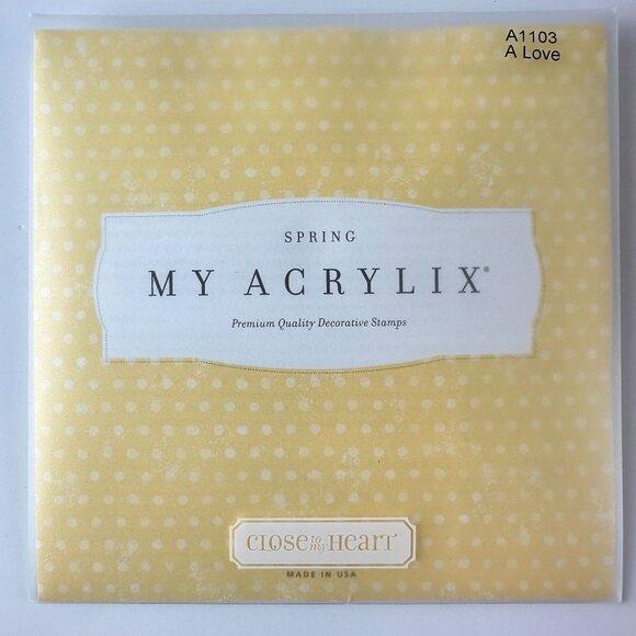 My Acrylix™ A1103 Close To My Heart Love-Themed Decorative Stamps - Picture 2 of 2